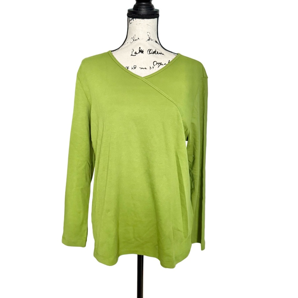 Coldwater Creek Faux Wrap Tee